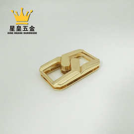 浅金八字锁扣 女士单肩斜挎包包锁 磁吸锁 磁扣锁 插锁