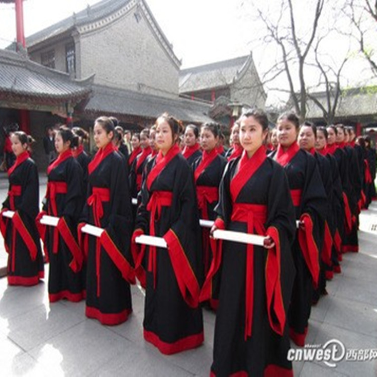 古装表演汉服成人礼服仪祭孔祭祖大典国学班拜师礼孔子学院服装出