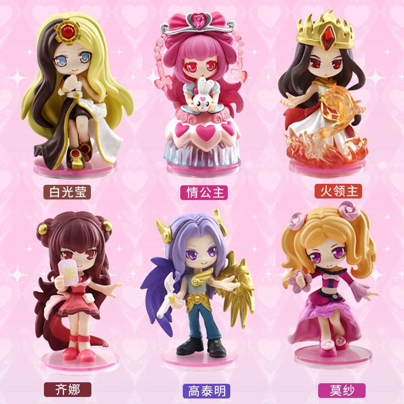 精灵梦4代叶罗丽盲盒情公主白光莹火领主手办模型车摆件蛋糕装饰