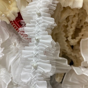 小香风民族风复古百褶短裙套装韩版时尚服装服饰饰品辅料花边织带