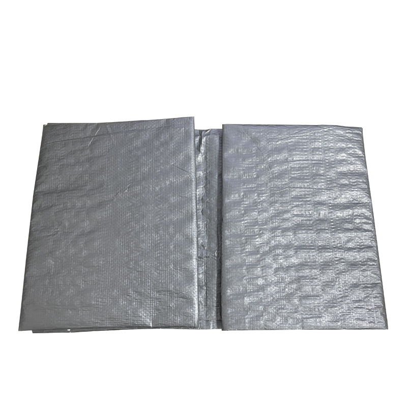 银色PE雨布灰色编织布银灰色南韩布帆布厂防雨布双面覆膜雨布整卷