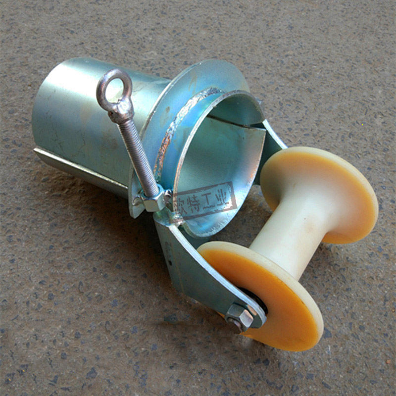 80180mm管口保护滑轮尼龙轮铝轮放线滑轮电缆孔口保护滑车