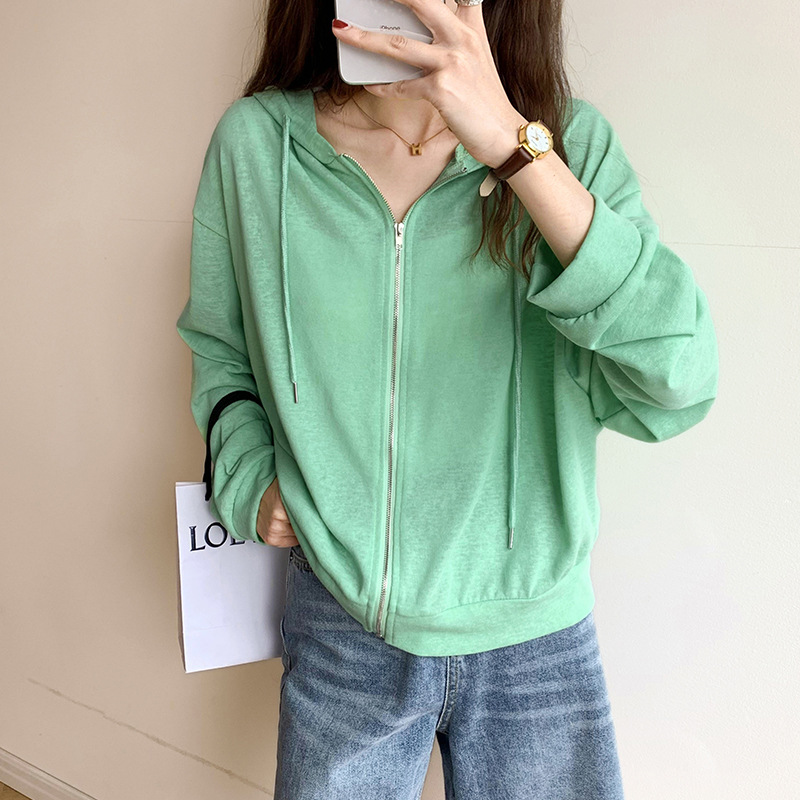 Sun Protection Clothing for Women 2023 New Summer Loose Thin Breathable Jacket Sun-Protective Clothing Ice Silk Cardigan