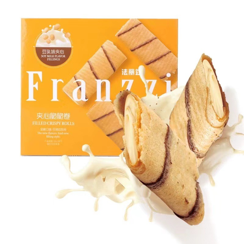 法丽兹franzzi夹心脆脆卷饼干 便利店商超零食货源 食品批发100g
