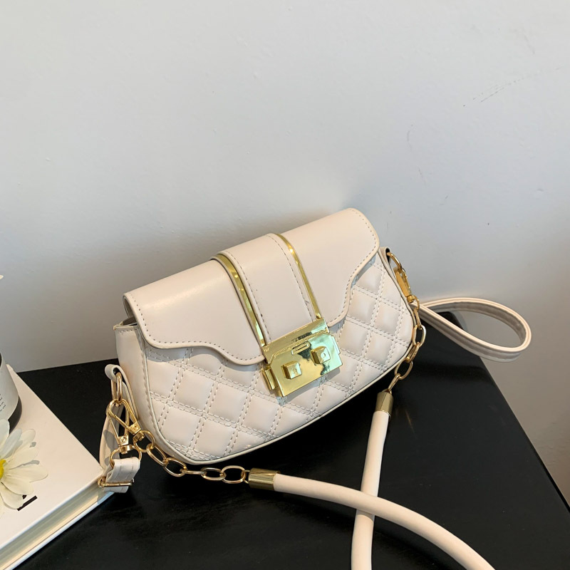 Diamond Embroidery Thread 2023 Western Style Lock Personal Leisure New Popular Chain Crossbody Shoulder Underarm Small Square Bag