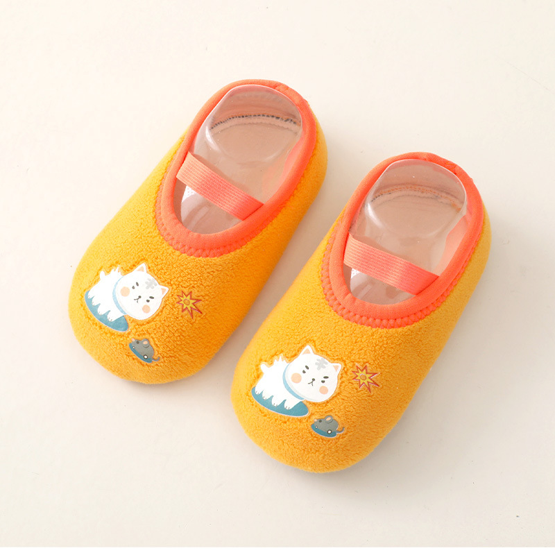 Baby Toddler Shoes 0-3 Years Old Children Non-Slip Floor Shoes Baby Spring, Autumn and Winter Ankle Sock Learn to Walk Foot Sock Wholesale