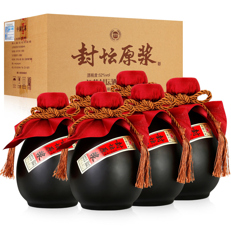 【酒厂批发】江苏白酒 封坛原浆 42度52度500ml 整箱6坛 支持代发