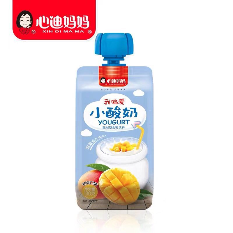 我偏爱小酸奶辅食吸吸果泥酸奶草莓无糖饮品130*8袋7月
