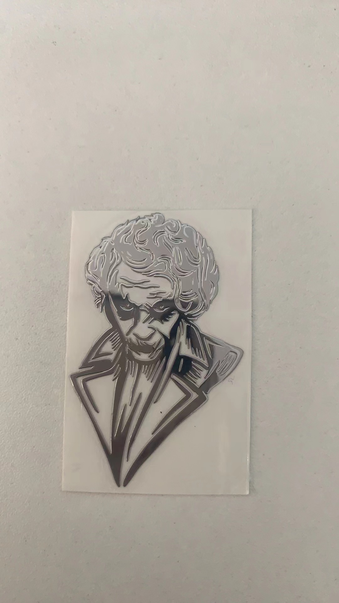 新款joker小丑凤凰哥创意摩托车身玻璃装饰行李箱手机卡通金属贴