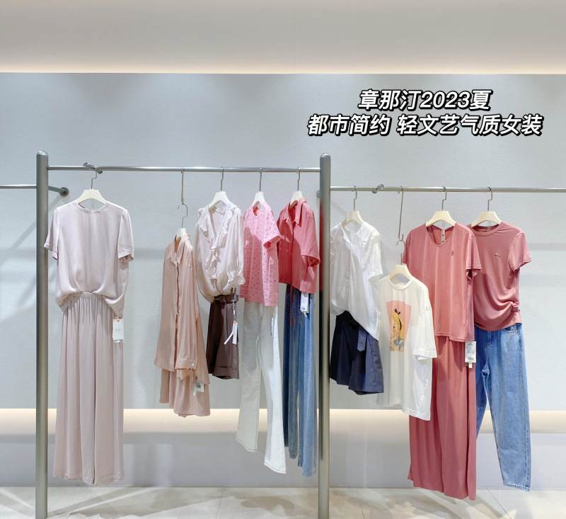 轻文艺女装拿货渠道 上海品牌章那t撤柜折扣尾货商场健凡服饰自2004