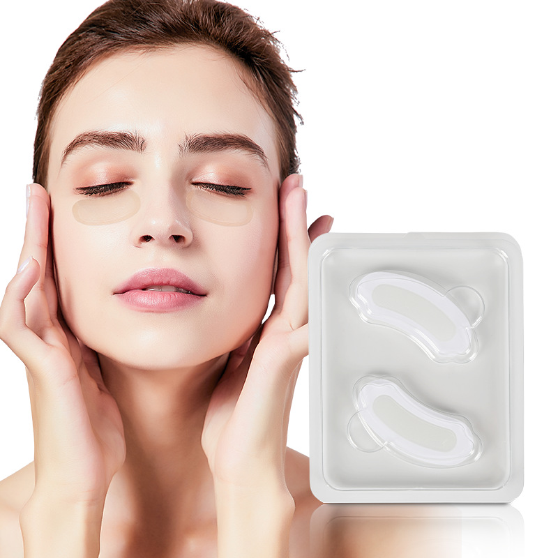 微针眼膜贴提拉眼部去眼纹玻尿酸微晶眼膜贴补水保湿凝胶眼膜贴片