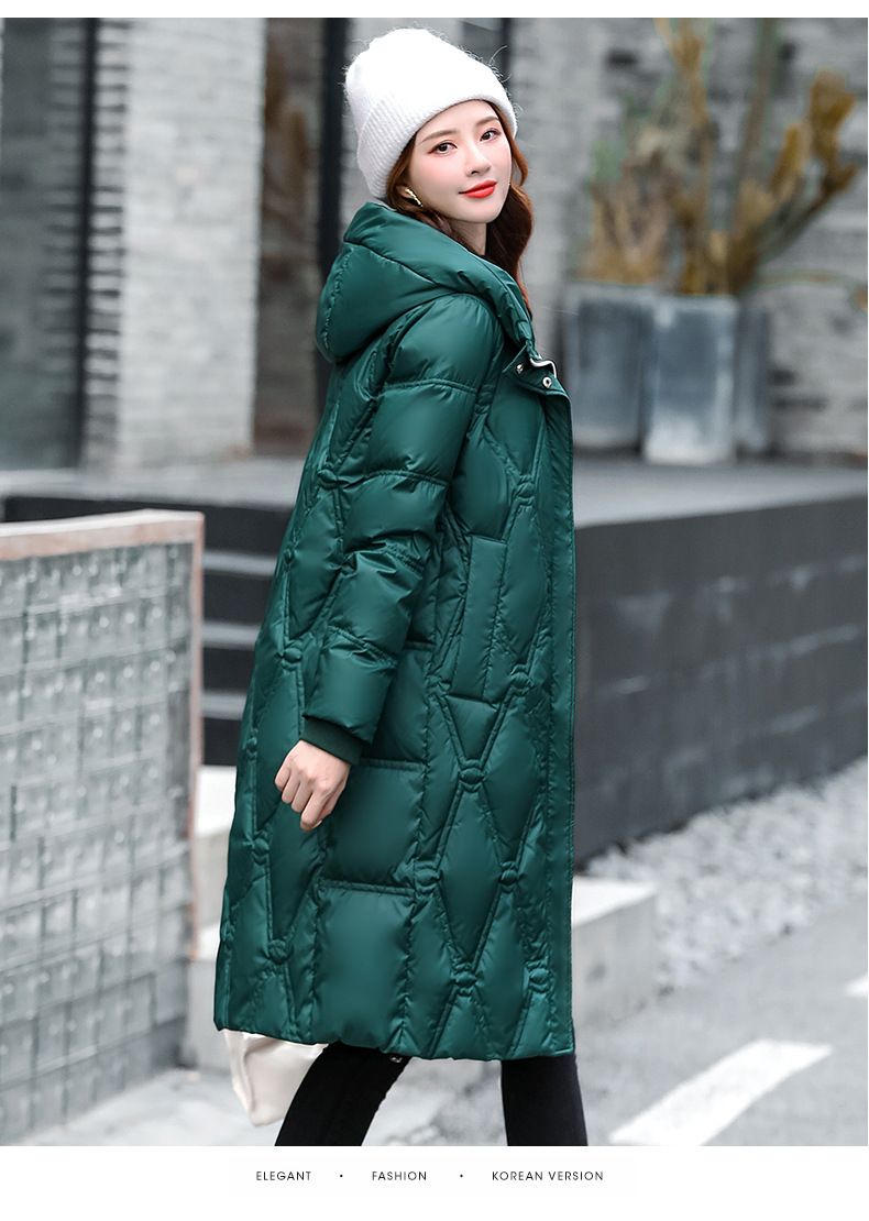 羽绒服女中长款2020年冬季新款女装加厚保暖白鸭绒长款过膝潮外套
