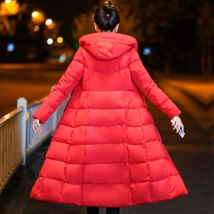 New Cotton-Padded Coat Women's Clothing 2023 New down Cotton Jacket Mid-Length Large Size Coat Thickened Padded Jacket Women's Long below the Knee