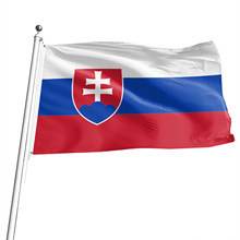 提供世界各国国旗 斯洛伐克国旗 外贸跨境旗帜涤纶 独立包装