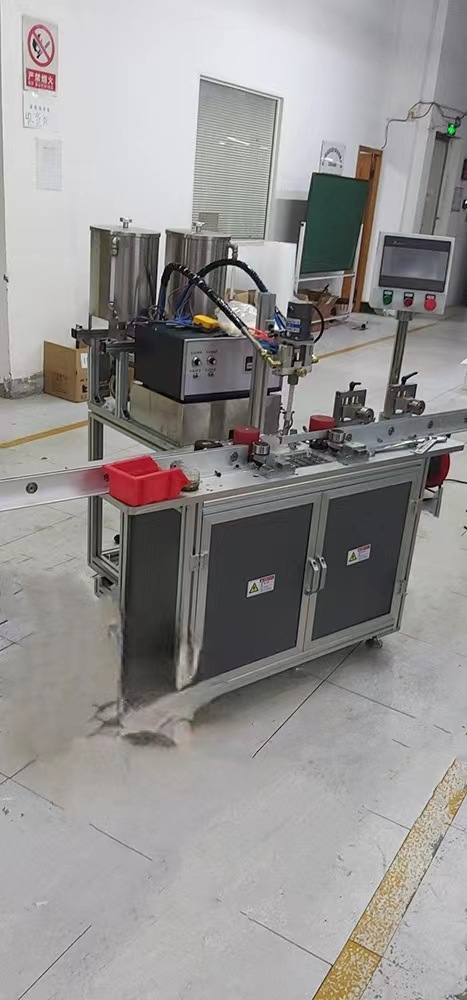 全自动线材包胶混胶机橡胶螺杆注胶机双平台全自动落地式灌胶机