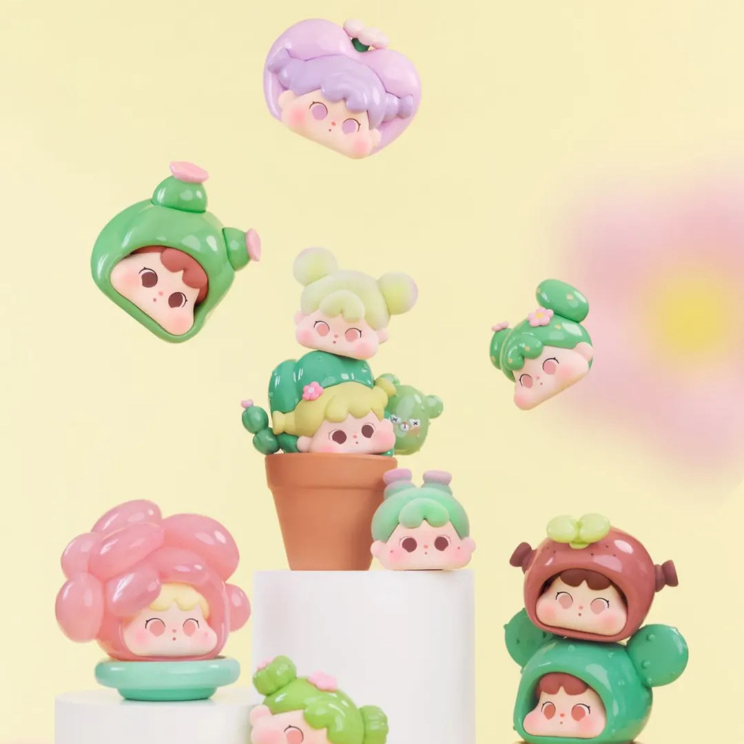 QOQO多肉的故事MINIFACE系列盲盒可爱少女心摆件礼物手办