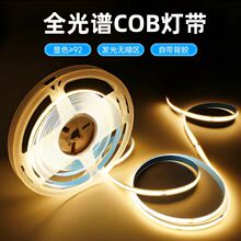 COB软灯带12V24V低压led灯带90高显指家装自粘装饰氛围高亮线条灯