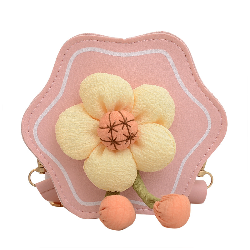 New Small Flower Children's Bags Girl Cute Mini Coin Purse Children's Wear Matching Decoration Bag Crossbody Shoulder Bag