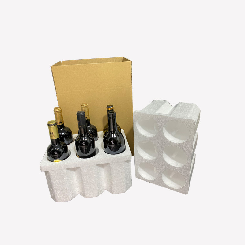 红酒泡沫箱85/92口径6支 1-12支装含加厚纸箱快递运输专用包装