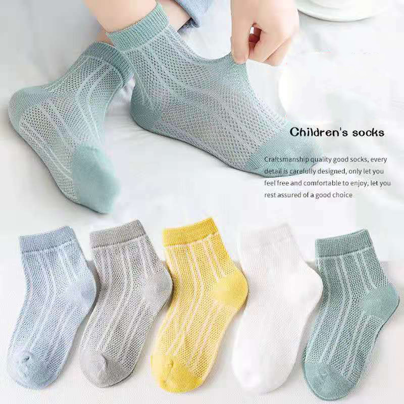 Summer Children Mesh Stockings Baby Short Cotton Socks Tube Socks Thin Breathable Girls Cute Princess Socks Wholesale