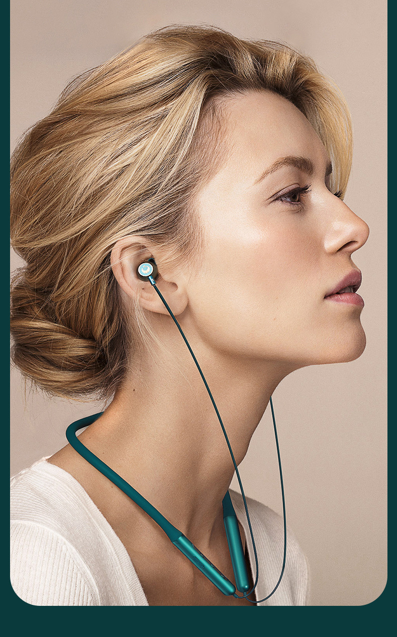 铂典x08蓝牙耳机无线高音质挂脖运动游戏适用于oppo小米vivo华为