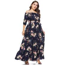 2022 Summer Plus size Printed Loose Dress Fat Womens vestido