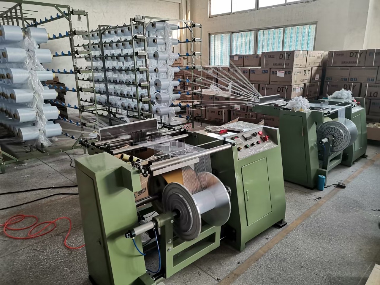 二手整经机 二手拉纱机 二手汽动拉纱机低价处理6台,保用半年