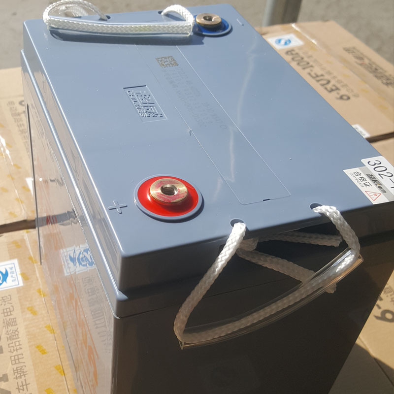 超威蓄电池4-evf-150ah观光车8v150电动汽车洗地机铅酸免维护电池