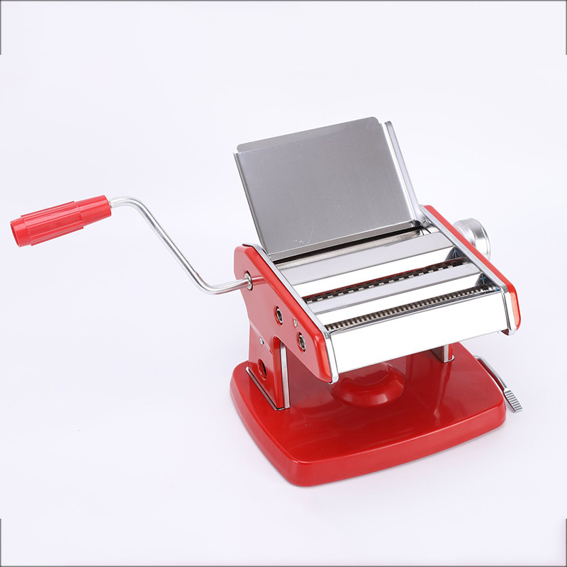 妙媳妇两刀面条机家用小型手动家庭饺子皮机多功能不锈钢压面器