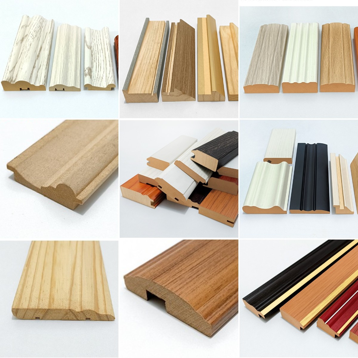 天花板顶角线中式背景墙装饰木线条实木家具踢脚线包覆线条批发