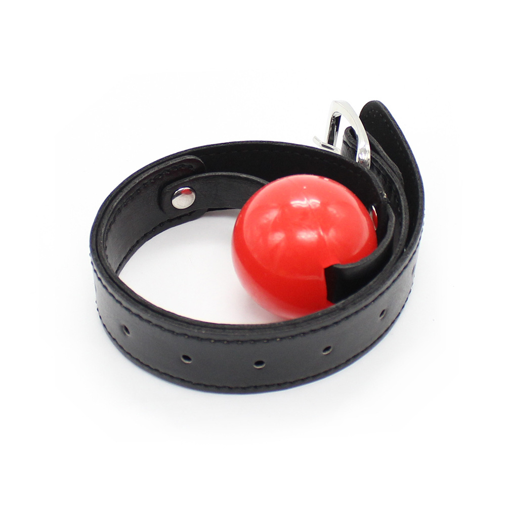 成人情趣用品夫妻另类束缚玩具厂家直销批发皮革实心软球口塞口球