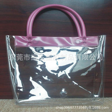 pvc手提袋 幻彩袋立体化妆品袋 网红外卖手提袋 饮料礼品袋-阿里巴巴