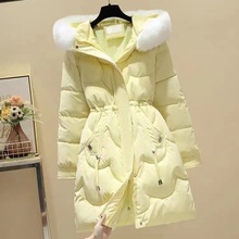 棉服女2023年新款冬季爆款韩版派克服加厚外套中长款棉袄羽绒棉衣