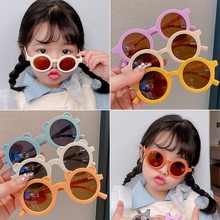 厂家现货批发新款儿童太阳镜时尚可爱卡通宝宝墨镜防紫外线遮阳镜