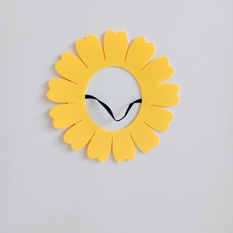 运动会道具毛毡成人太阳花头套儿童学生运动会入场表演头饰道具