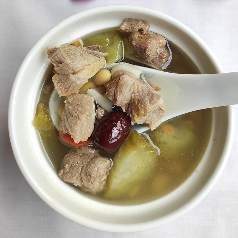 凉瓜黄豆炖排骨汤300g速食汤简餐外卖冷冻方便料理包盖饭菜肴包