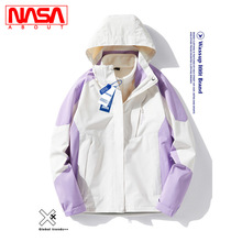 NASA2023新款冲锋衣男女同款冬季三合一可拆卸户外登山服防风耐磨