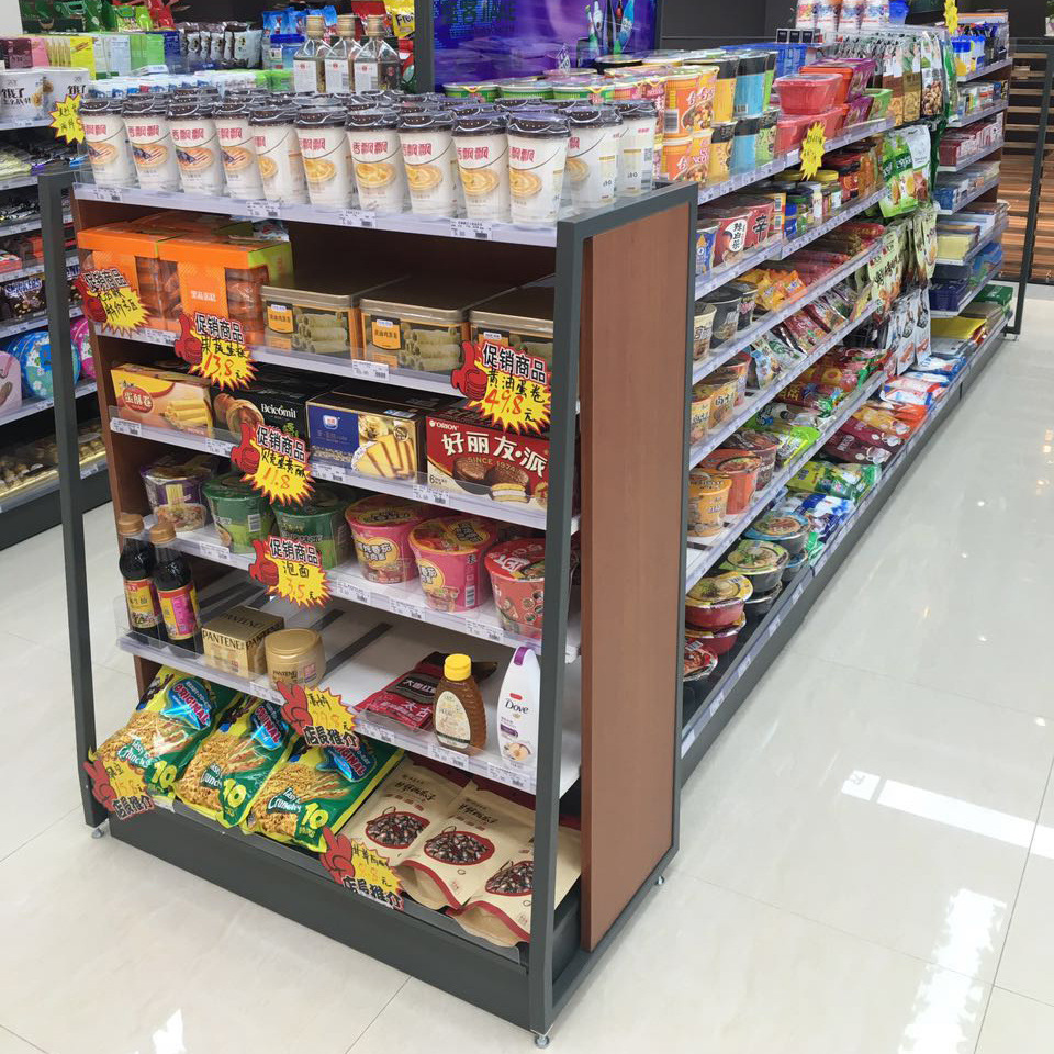 货架便利零食店货架商场超市货架单双面展示架社区零食店货架批发