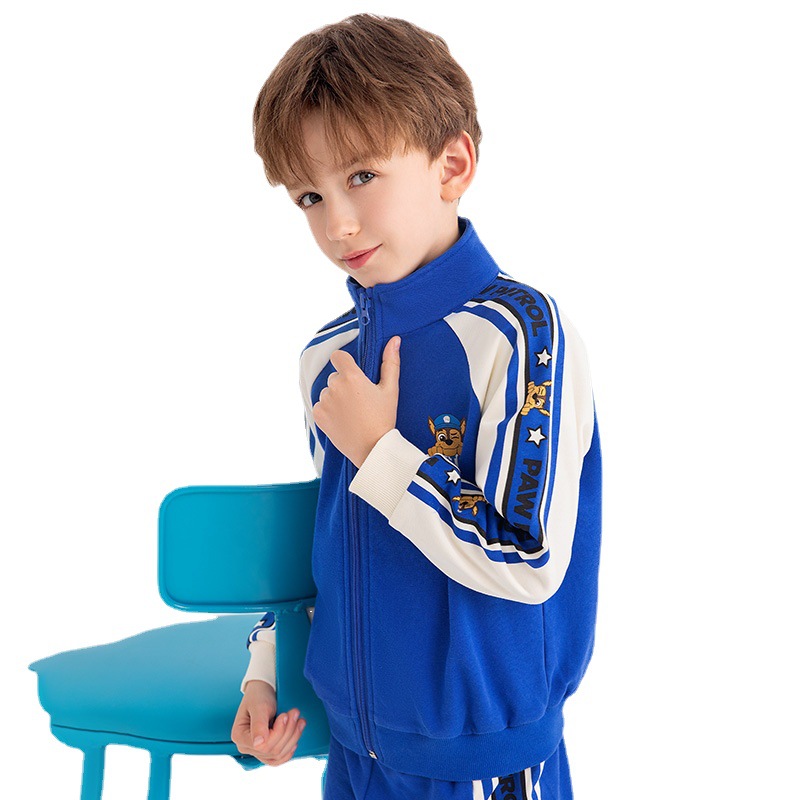 In Stock Wholesale Children's Sports Suit Jacket Cardigan Raglan Sleeve Spring and Autumn New PAW Patrol Brand Children's Clothing