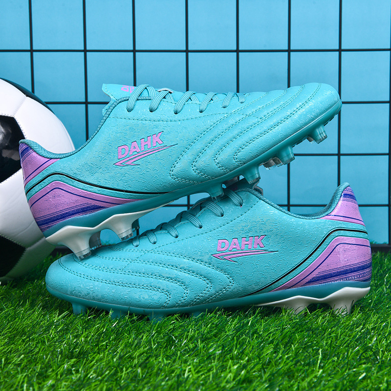 跨境2024新款c罗男生女生足球鞋ag长钉青少年运动比赛训练低帮