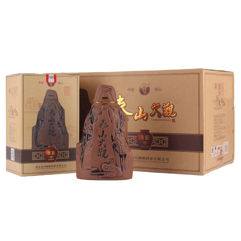 山东泰山白酒泰山大观陈坛10批发42度浓香型白酒中秋送礼-阿里巴巴