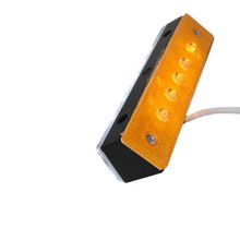 隧道LED有源道钉灯 发光梯形轮廓标 反光诱导灯 长方形黄白道钉灯