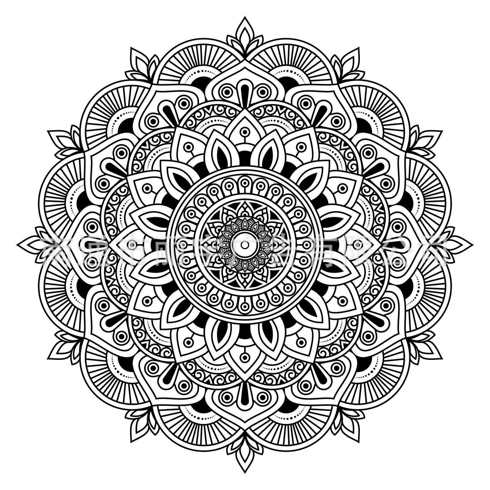 曼陀罗莲花图案自粘可移除pvc贴纸 墙贴 窗贴 亚马逊热卖 xd1978e