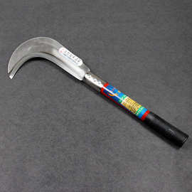 免磨长柄月牙镰刀割草刀户外野营 钓鱼农用除草割稻割小麦大镰刀