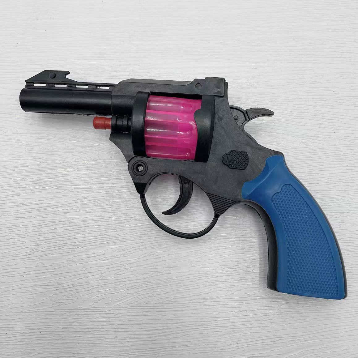 砸炮枪纸炮枪塑料玩具枪影视道具左轮纸炮信号7080后经典玩具批发