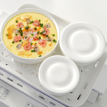 R&蒸蛋碗带盖蒸蛋羹碗家用陶瓷蒸鸡蛋羹盘子炖蛋蒸菜水蒸蛋炖