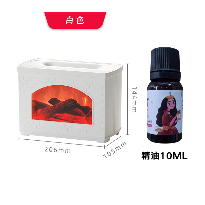 Cross-Border Hot Flame Aroma Diffuser Bedroom and Household Desktop Large Capacity Heavy Fog Ultrasonic Atomization Humidifier