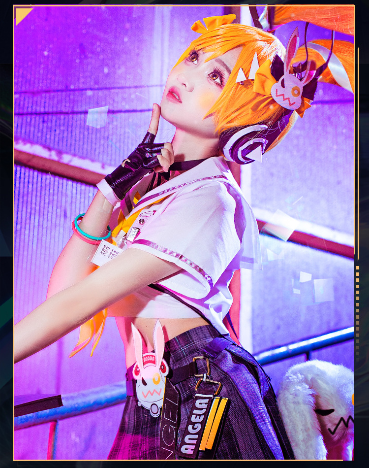现货王者cos荣耀安琪拉时之奇旅cos服漫画少女cosplay服装女jk