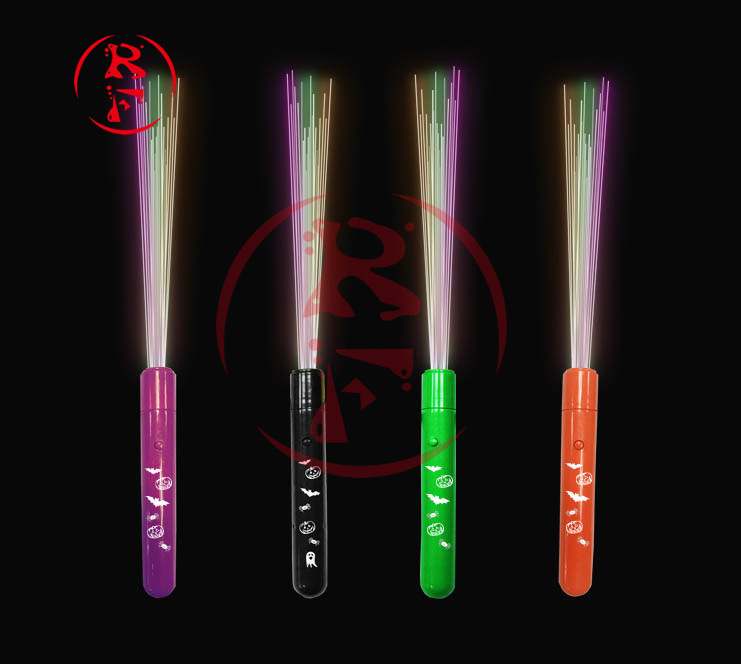 Spot Hot Sale Fiber Optic Stick Electronic Light Sticks Changeable Flash Concert Glow Stick Party KTV Props