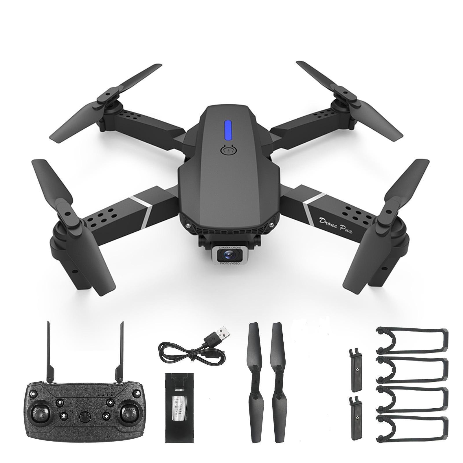 E58e88pro E99 K3 Remote-Control Four-Axis Aircraft Aerial Photography Obstacle Avoidance UAV 4K Dual Camera E58drone